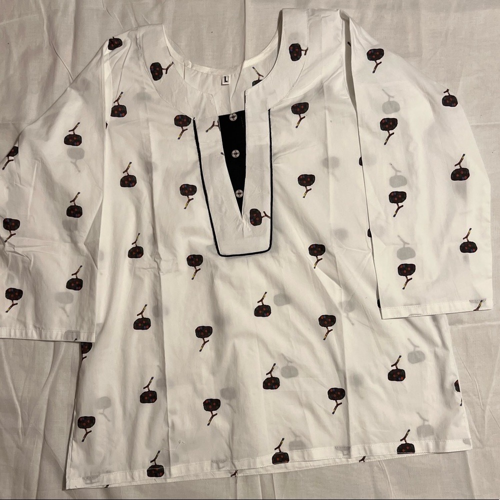 White Cherry Top/Kurta